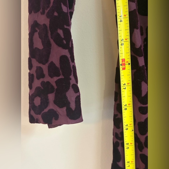 Cache Long Sleeve Dress in Purple and Black Animal Print - Picture 13 of 13